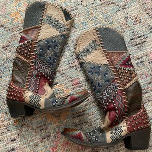 Cowboy Boots Double D by Old Gringo Blow Out Turquoise